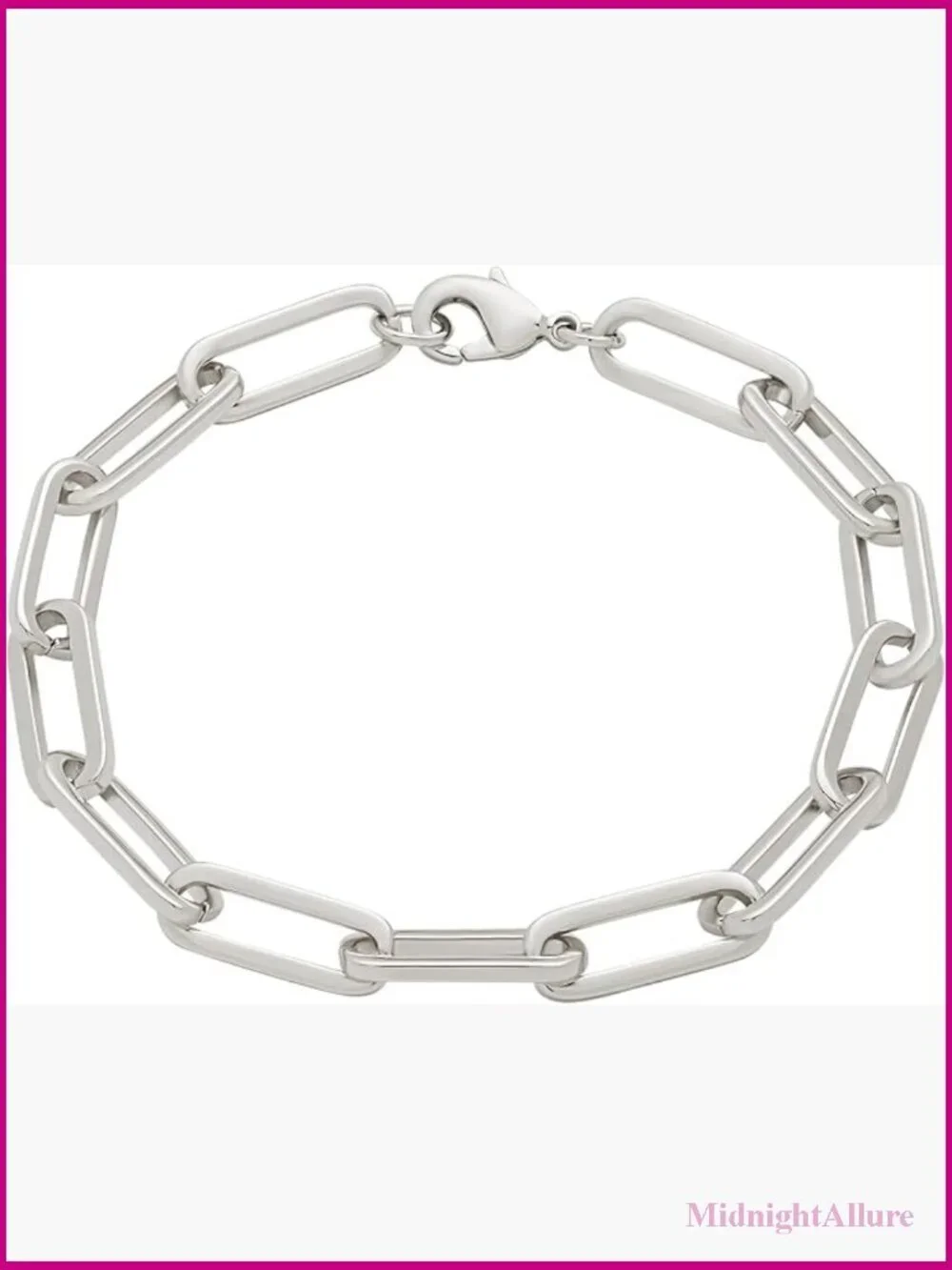 Chunky Paperclip Chain Bracelet 7.5